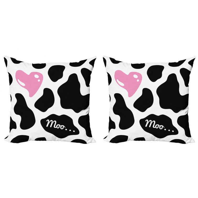 Cow print pillow discount case